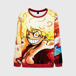 Свитшот мужской Луффи 5 гир бог Ника - One Piece, цвет: 3D-красный