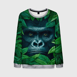 Мужской свитшот Горилла в кустах