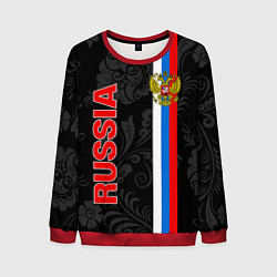 Свитшот мужской Russia black style, цвет: 3D-красный