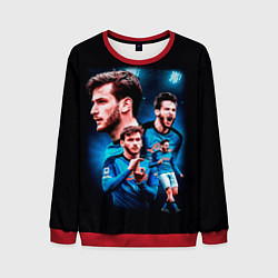 Свитшот мужской Хвича Кварацхелия ФК Наполи, цвет: 3D-красный