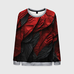 Свитшот мужской Red black texture, цвет: 3D-меланж