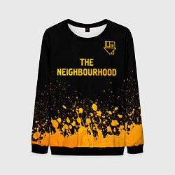 Свитшот мужской The Neighbourhood - gold gradient: символ сверху, цвет: 3D-черный