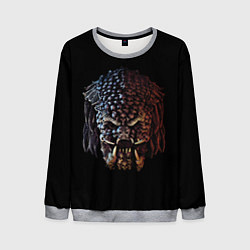Свитшот мужской Predator - skull, цвет: 3D-меланж