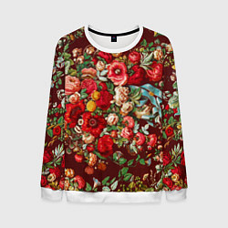 Мужской свитшот Платок цветочный узор