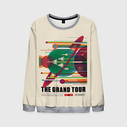 Свитшот мужской Гранд тур - Наса, цвет: 3D-меланж