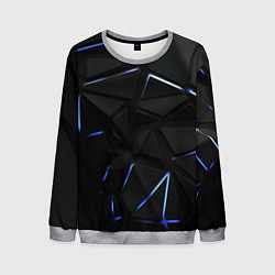 Мужской свитшот Black texture neon line