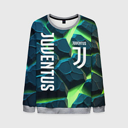 Свитшот мужской Juventus green neon, цвет: 3D-меланж