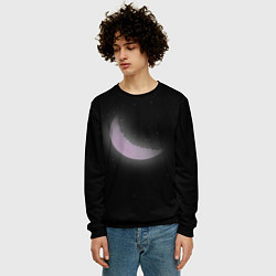 Свитшот мужской Туманный месяц, цвет: 3D-черный — фото 2