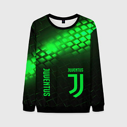 Мужской свитшот Juventus green logo neon
