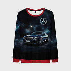 Свитшот мужской Mercedes Benz galaxy, цвет: 3D-красный
