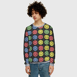 Свитшот мужской Smiley, цвет: 3D-меланж — фото 2