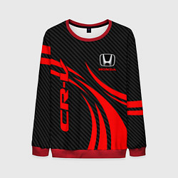 Свитшот мужской Honda CR-V - красный и карбон, цвет: 3D-красный