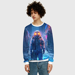 Свитшот мужской Уличный боевик, цвет: 3D-белый — фото 2