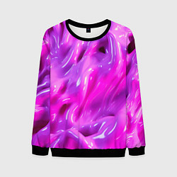 Свитшот мужской Розовая слизь, цвет: 3D-черный