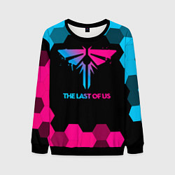 Свитшот мужской The Last Of Us - neon gradient, цвет: 3D-черный