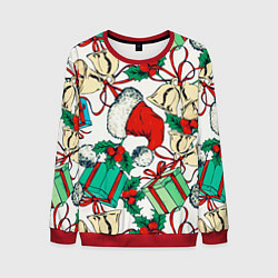 Мужской свитшот Узор с новогодними падарками