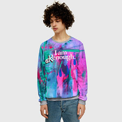 Свитшот мужской Meme from the movie Barbie, цвет: 3D-меланж — фото 2