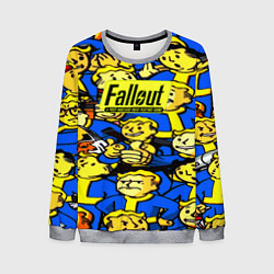 Свитшот мужской Fallout logo game, цвет: 3D-меланж