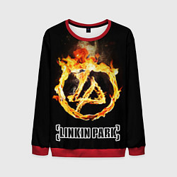 Свитшот мужской Linkin Park - fire logo, цвет: 3D-красный