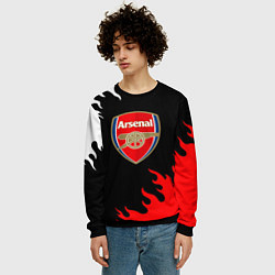 Свитшот мужской Arsenal fc flame, цвет: 3D-черный — фото 2