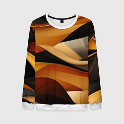 Мужской свитшот Желтая и черная абстракция