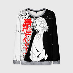 Свитшот мужской Майки из тосвы - Токийские мстители, цвет: 3D-меланж