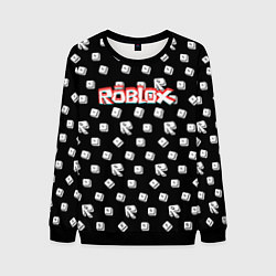 Свитшот мужской Roblox pattern game, цвет: 3D-черный