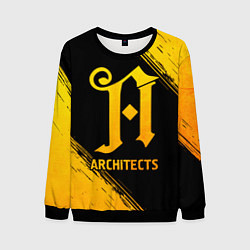 Свитшот мужской Architects - gold gradient, цвет: 3D-черный