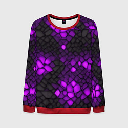 Мужской свитшот Фиолетовый трескающийся камень