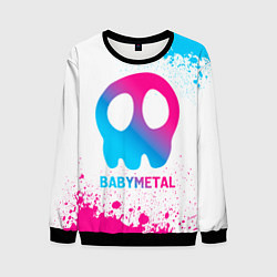 Свитшот мужской Babymetal neon gradient style, цвет: 3D-черный