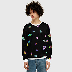 Свитшот мужской Kaufmo Abstracted The Amazing Digital Circus, цвет: 3D-белый — фото 2