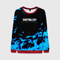 Свитшот мужской Detroit become human голубая кровь, цвет: 3D-красный