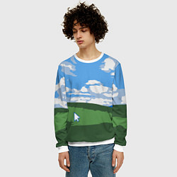 Свитшот мужской Новый уродливый свитер от майков, цвет: 3D-белый — фото 2