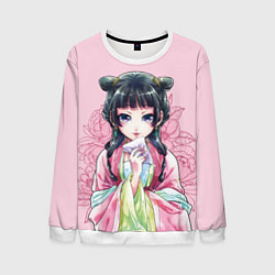 Свитшот мужской Маомао - Монолог фармацевта, цвет: 3D-белый