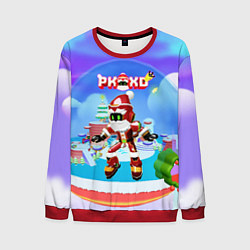 Свитшот мужской Новый год PK XD, цвет: 3D-красный