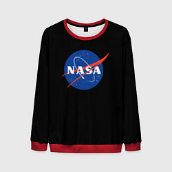 Свитшот мужской NASA logo space, цвет: 3D-красный