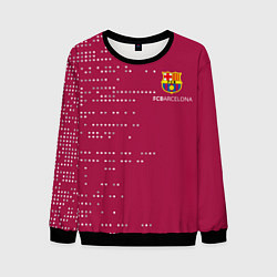Свитшот мужской Футбольный клуб Барселона - бордовый, цвет: 3D-черный