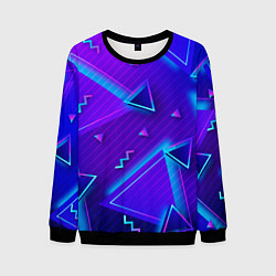 Свитшот мужской Neon Pattern colored, цвет: 3D-черный