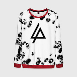 Свитшот мужской Linkin park краски текстура, цвет: 3D-красный