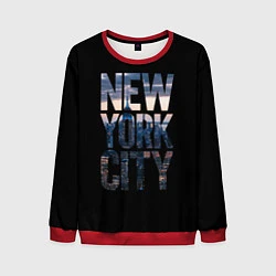 Свитшот мужской New York City - USA, цвет: 3D-красный