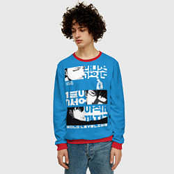 Свитшот мужской Sung Jin Woo and the other guys, цвет: 3D-красный — фото 2