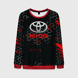 Свитшот мужской Toyota краски броня, цвет: 3D-красный
