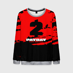 Свитшот мужской Payday 2 краски, цвет: 3D-меланж