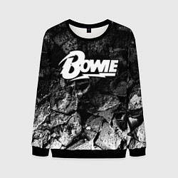 Свитшот мужской David Bowie black graphite, цвет: 3D-черный