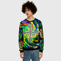 Свитшот мужской Став обнуление негатива, цвет: 3D-черный — фото 2