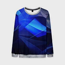 Мужской свитшот Черно-синий абстрактный фон
