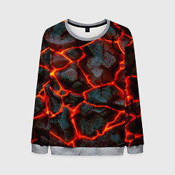 Мужской свитшот Трещины лавы