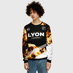 Свитшот мужской Lyon legendary sport fire, цвет: 3D-черный — фото 2