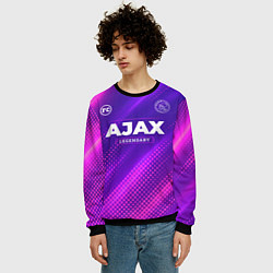 Свитшот мужской Ajax legendary sport grunge, цвет: 3D-черный — фото 2