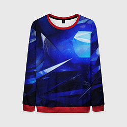 Мужской свитшот Black and blue abstract background sport style